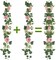 6.56 Ft Artificial Spring Flowers Garland 2Pcs Eucalyptus Rose Garland with Gypsophila Fake Flowers Vine Faux Floral Greenery Garland Artificial Plants for Home Mantle Outdoor Party Wedding Table Decor, Pink